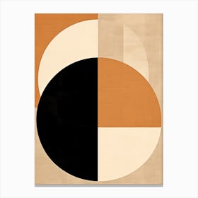 Mid-Century Elegance: Beige Symphony Canvas Print