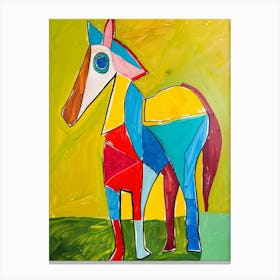 Abstract Horse Canvas Print