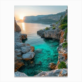 Sunset In Croatia 1 Canvas Print