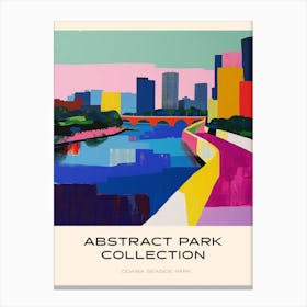 Abstract Park Collection Poster Odaiba Seaside Park Tokyo 2 Canvas Print