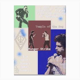 Hunger Strike Temple Of The Dog Chester Bennington And Chris Cornell Canvas Print