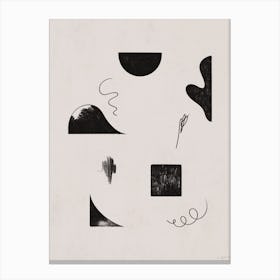 Black Shapes 1 Canvas Print