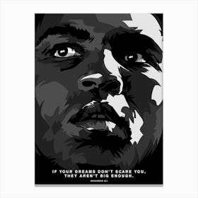 Muhammad Ali BW Canvas Print