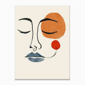 Face Of A Woman 37 Canvas Print