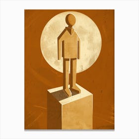 Man On A Pedestal Canvas Print