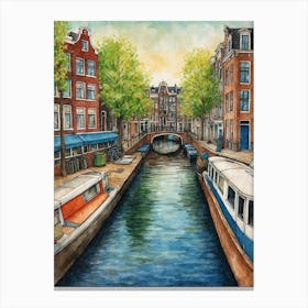 Amsterdam Canal 3 Canvas Print