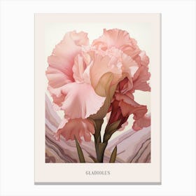 Floral Illustration Gladiolus 3 Poster Canvas Print