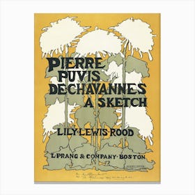 Pierre Fuis De Dechenne'S Sketch Canvas Print