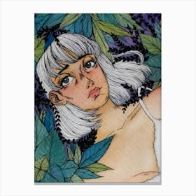 Girl Nature Canvas Print