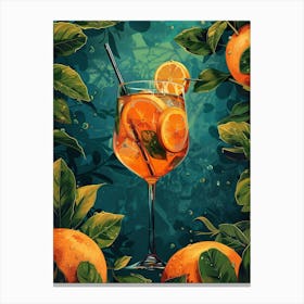 Cocktail With Oranges 8 Canvas Print