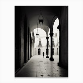 Valladolid, Spain, Black And White Analogue Photography 2 Canvas Print
