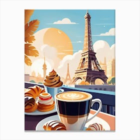 Paris Coffee Table Canvas Print