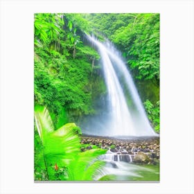 Selvatura Park Waterfall, Costa Rica Majestic, Beautiful & Classic (2) Canvas Print