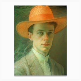 Man In Hat Canvas Print