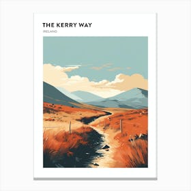 The Kerry Way Ireland 4 Hiking Trail Landscape Poster Canvas Print