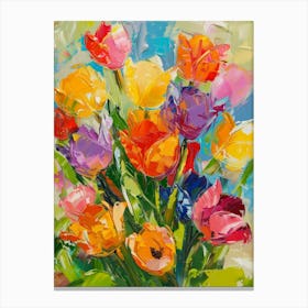 Colorful Tulips 2 Canvas Print