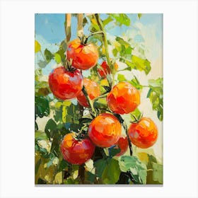 Tomatoes On The Vine Canvas Print