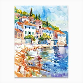 Dalmatian Colourful Watercolour 4 Canvas Print