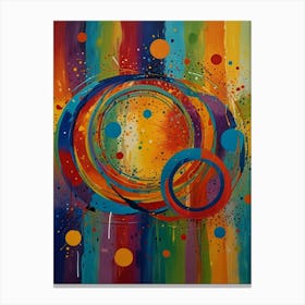 Abstract Circles 3 Canvas Print