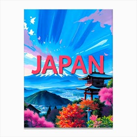 Japan Vivid Color Illustration Lienzo