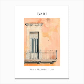Bari Travel And Architecture Poster 2 Canvas Print