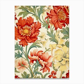 Wallpaper Floral Pattern 12 Canvas Print