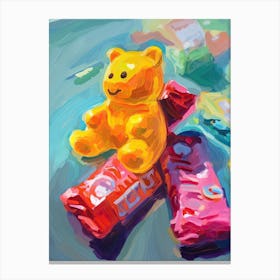 Gummy Bears Oil Painting 1 Canvas Print