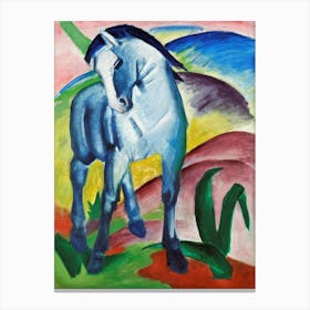 Blue Horse 1 by Franz Marc (1911) Canvas Print