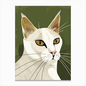 White Cat 20 Canvas Print