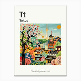 Kids Travel Alphabet  Tokyo 1 Canvas Print