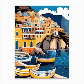 Summer In Positano Painting (277) Canvas Print