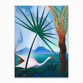 Neapolitan Song by Joseph Stella (1929) | precisionism | crane bird | palm | landscape art | Bay of Naples | vintage art print | FParrish Art Print | futurist art |  Canvas Print