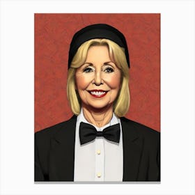 Teri Garr Illustration Movies Canvas Print