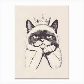 Sad Cat Canvas Print