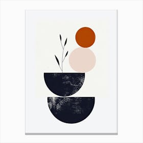 Mariehamn Stone Park Bauhaus Minimalist Canvas Print