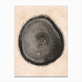 Tree Ring Print Canvas Print