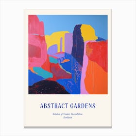 Colourful Gardens Garden Of Cosmic Speculation Scotland 2 Blue Poster Canvas Print