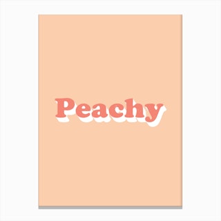 Peachy Canvas Print