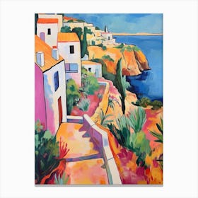 Algarve Portugal 3 Fauvist Painting Canvas Print