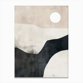 The Silence Of Flow Minimalist Style Canvas Print