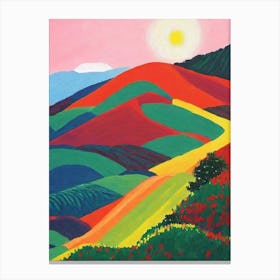Tayrona National Park Colombia Abstract Colourful Canvas Print