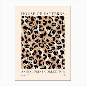 House Of Patterns Leopard Animal Print Pattern 4 Canvas Print