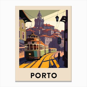 Porto Vintage Travel Poster Canvas Print
