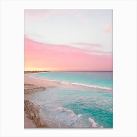 Flamingo Bay, Aruba Pink Photography 1 Canvas Print