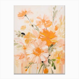 Fall Flower Painting Marigold 3 Canvas Print
