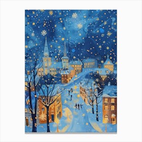 Christmas Village 3 Canvas Print