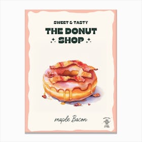 Maple Bacon Donut The Donut Shop 2 Canvas Print