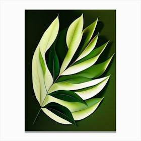 Willow Leaf Vibrant Inspired 2 Canvas Print