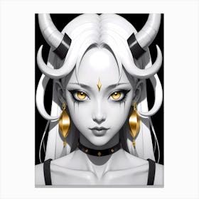 Demon Girl 1 Canvas Print