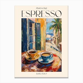 Bari Espresso Made In Italy 4 Poster Canvas Print